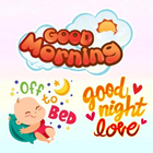 Good Morning and good night greetings for Whatsapp Zeichen