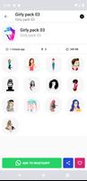 Girl Stickers for Whatsapp स्क्रीनशॉट 2
