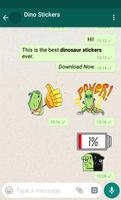 Dinosaur Stickers For Chat स्क्रीनशॉट 1