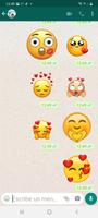 WASticker amor emojis plakat