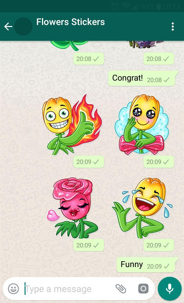 New Wastickerapps Flower Stickers For Whatsapp For Android