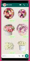WASticker - Love roses اسکرین شاٹ 3