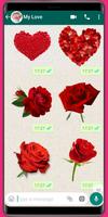 WASticker - Amor rosas imagem de tela 2