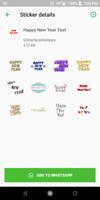 WAStickerApps Happy New Year Sticker Pack screenshot 1