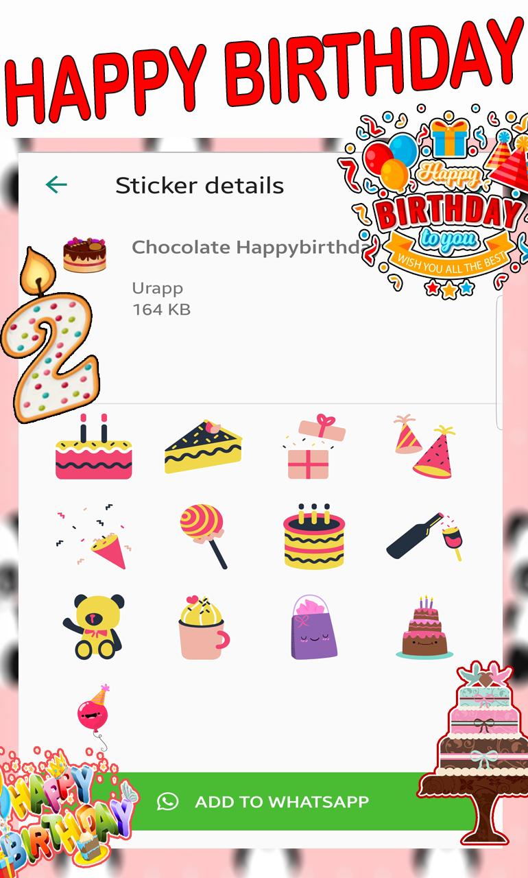 Happy Birthday Stickers Wastickerapps For Android Apk Download