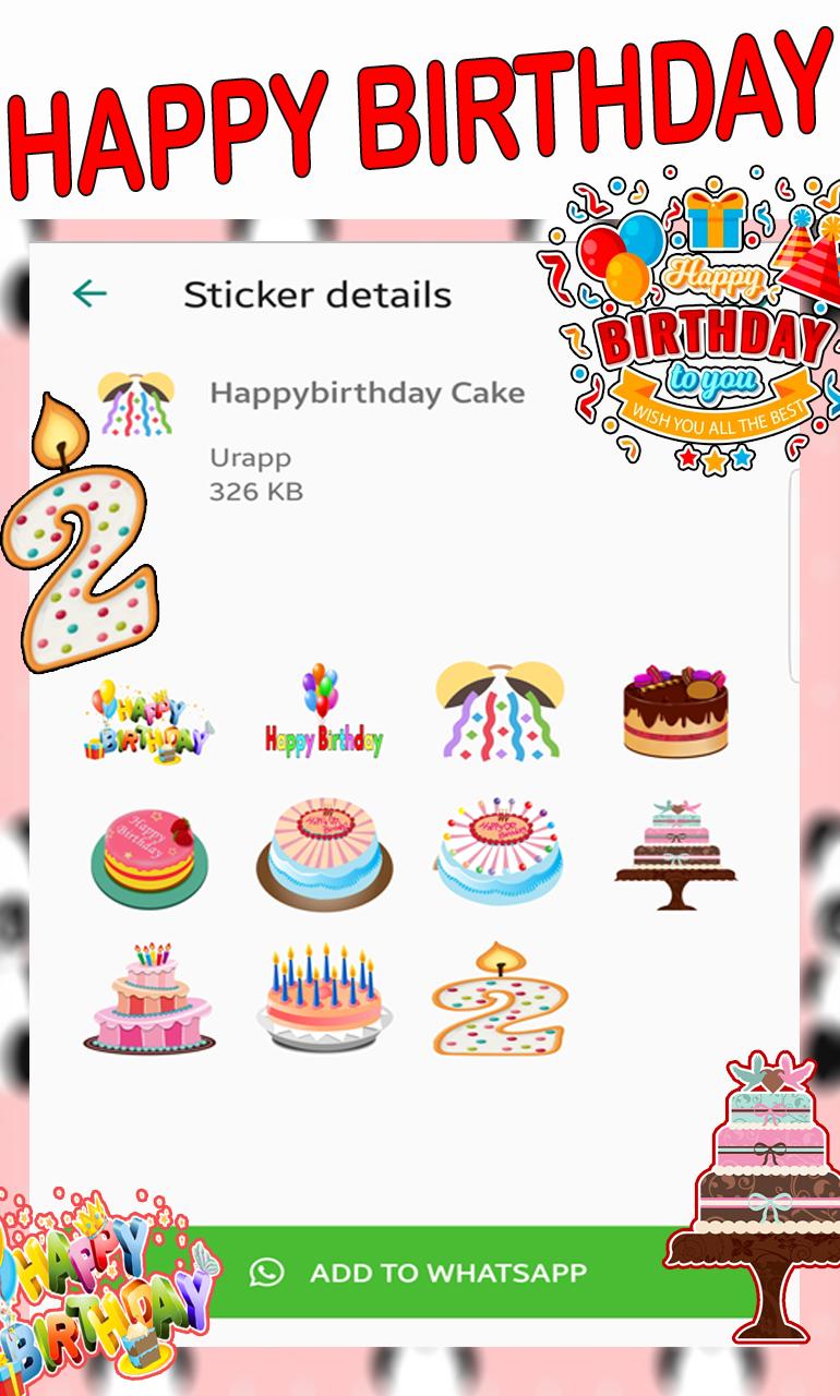 Happy Birthday Stickers Wastickerapps For Android Apk Download