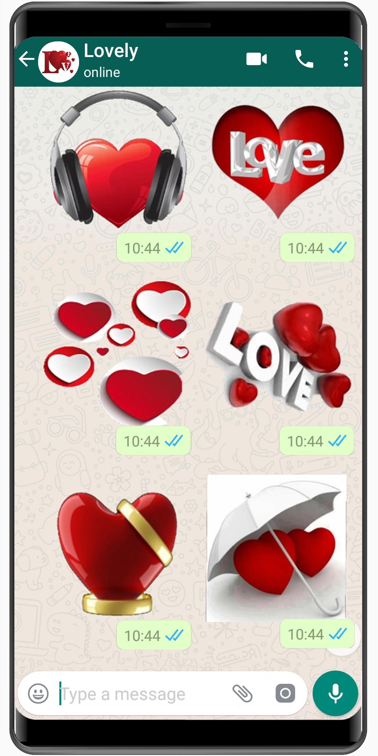 ملصقات واتساب الحب وملصقات قلب عربية WAStickerApps for Android APK