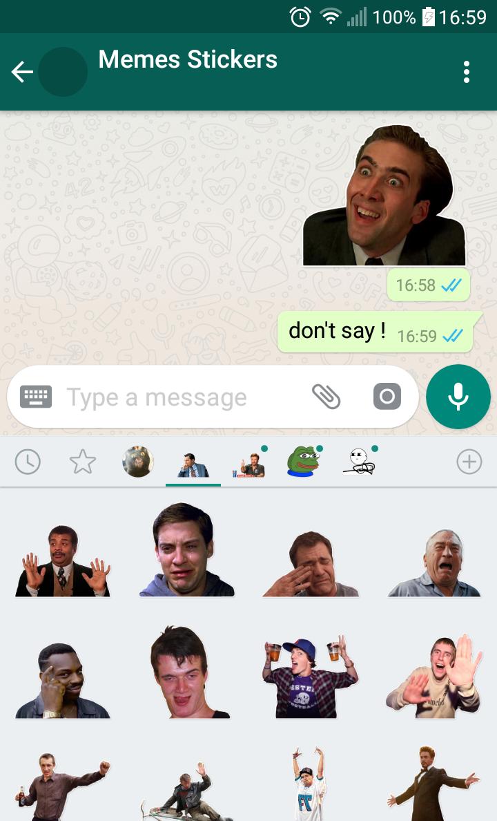 Lustige whatsapp sticker