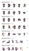 Menhera chan stickers- Anime Stickers for WhatsApp Affiche