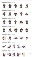 Menhera chan stickers- Anime Stickers for WhatsApp Plakat