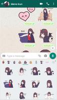 Menhera chan stickers- Anime Stickers for WhatsApp Screenshot 1