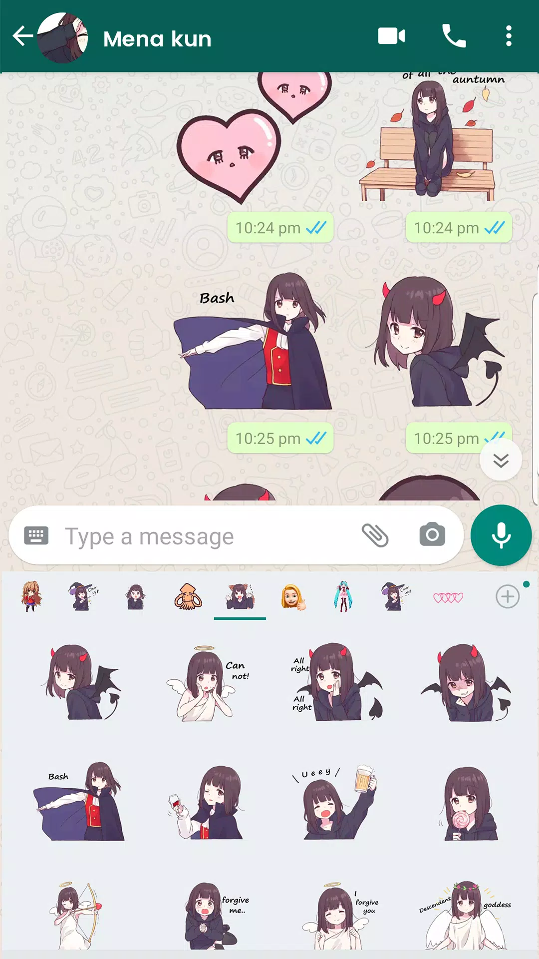 menhera 4 - sticker set for Telegram and WhatsApp