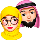 Cute Memoji Hijab Muslim Stick icône