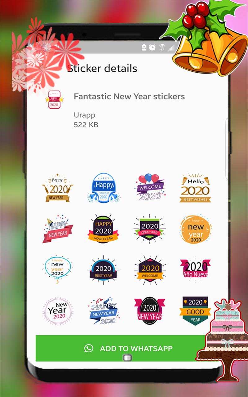 New Year Stickers For Whatsappp 2020 For Android Apk Download