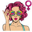 Wasticker  wanita