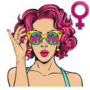 Wasticker mujeres pop art APK