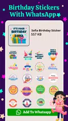 Birthday Stickers With Name アプリダウンロード