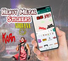 Rock heavy metal stickers for whatsapp পোস্টার