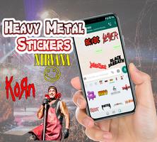 Rock heavy metal stickers for whatsapp poster
