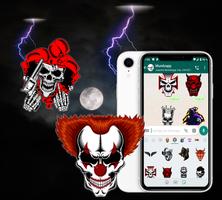 Scary stickers WAStickerapps of terror โปสเตอร์