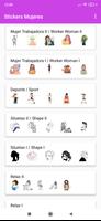 Stickers woman WAStickerapps โปสเตอร์