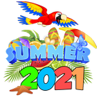 آیکون‌ Summer 2021 Stickers for WhatsApp - Animated