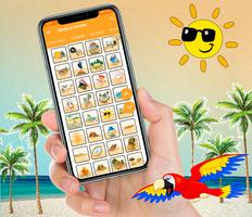 برنامه‌نما Summer 2021 Stickers for WhatsApp - Animated عکس از صفحه