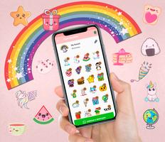 Wasticker Kawaii pour WhatsApp Affiche