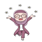 Stiker Wa Muslimah Cantik Lucu آئیکن