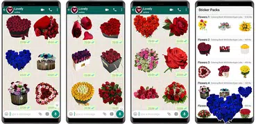 WASticker - adesivos de flores