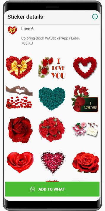 stiker cinta 2020 ️ WAStickerApps cinta untuk Android - Muat Turun APK
