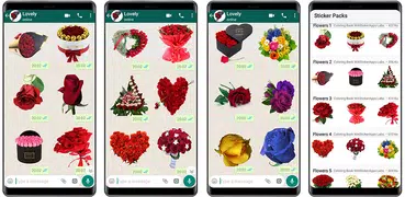 WASticker: adesivos de flores