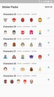 🎦 WAStickerApps - Movie Characters & Superheroes Affiche