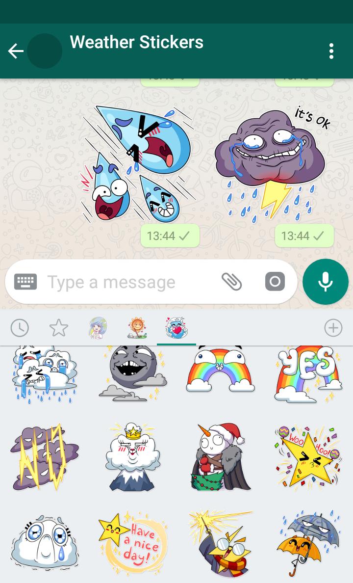 New Wastickerapps Weather Stickers For Whatsapp For Android