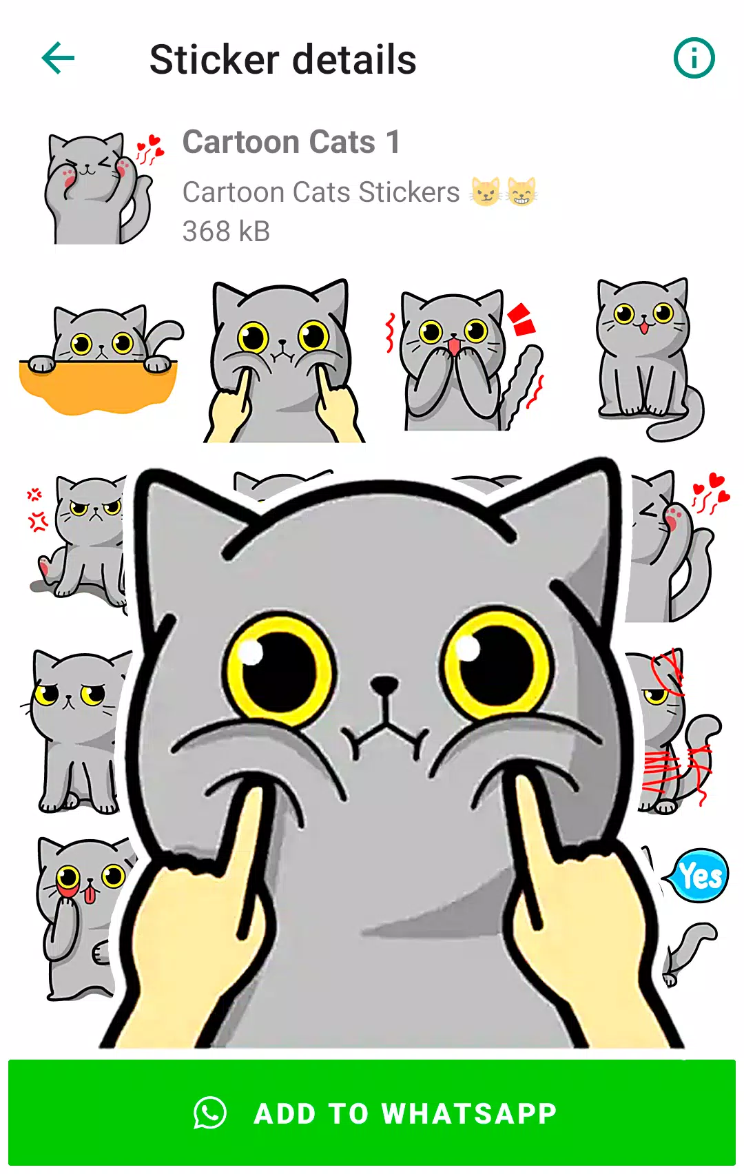 Descarga de APK de Pegatinas gatos para WhatsApp para Android