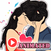 Animated Couple Love Stiker Stickers WAStickerApps