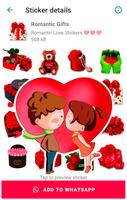Romantic Love stickers স্ক্রিনশট 1