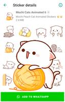 Mochi Cat Animated Stickers screenshot 3