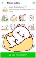 Mochi Cat Animated Stickers স্ক্রিনশট 2