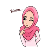 Cute Hijab Girls Stickers