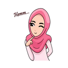 Cute Hijab Girls Stickers أيقونة