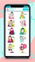 Cute Hijab Girls Stickers スクリーンショット 3