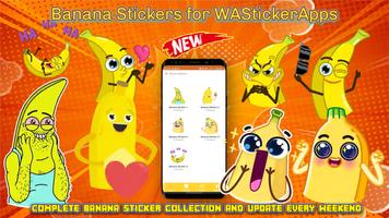 Banana Stickers - WAStickerApp Affiche