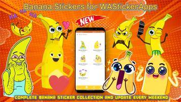 Banana Stickers - WAStickerApp โปสเตอร์