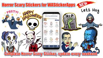 Horror Scary WASticker Affiche