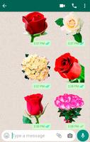 Roses stickers for WhatsApp poster