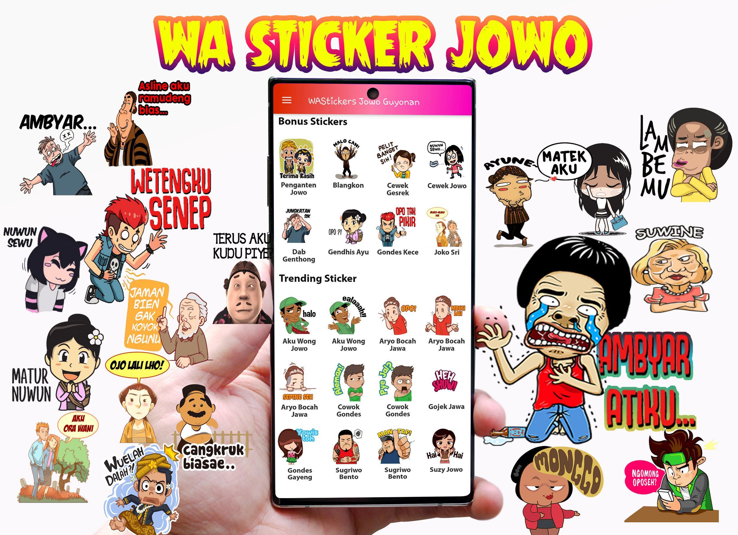 Kumpulan Sticker Keren Wastickerapps Jowo Lucu For Android Apk