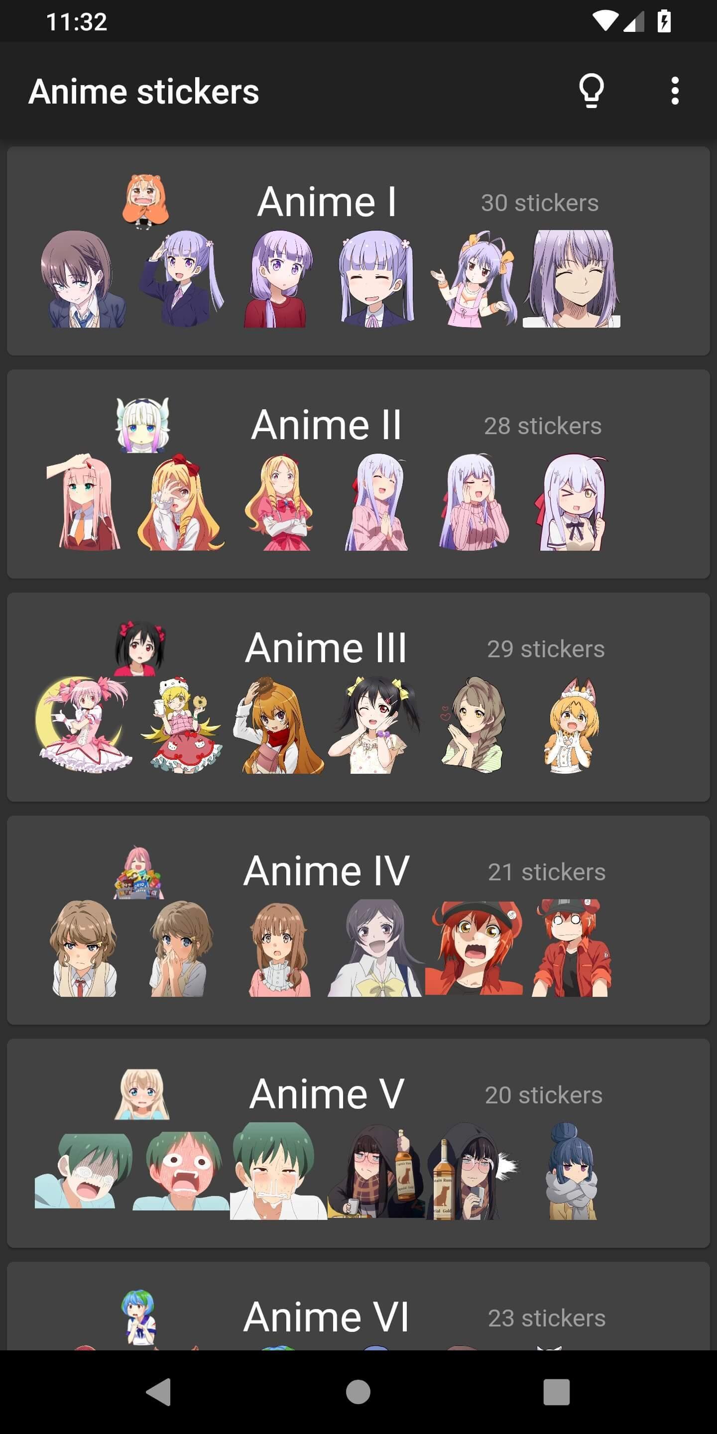 Anime cute stickers - Stickers for WhatsApp