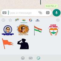 Indian WAStickerApps for WhatsApp Affiche