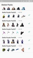 Battle Royale Stickers اسکرین شاٹ 1